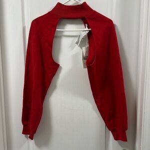 Zara red shrug